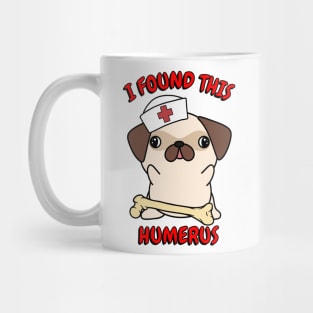 Funny pug tells a lame joke Mug